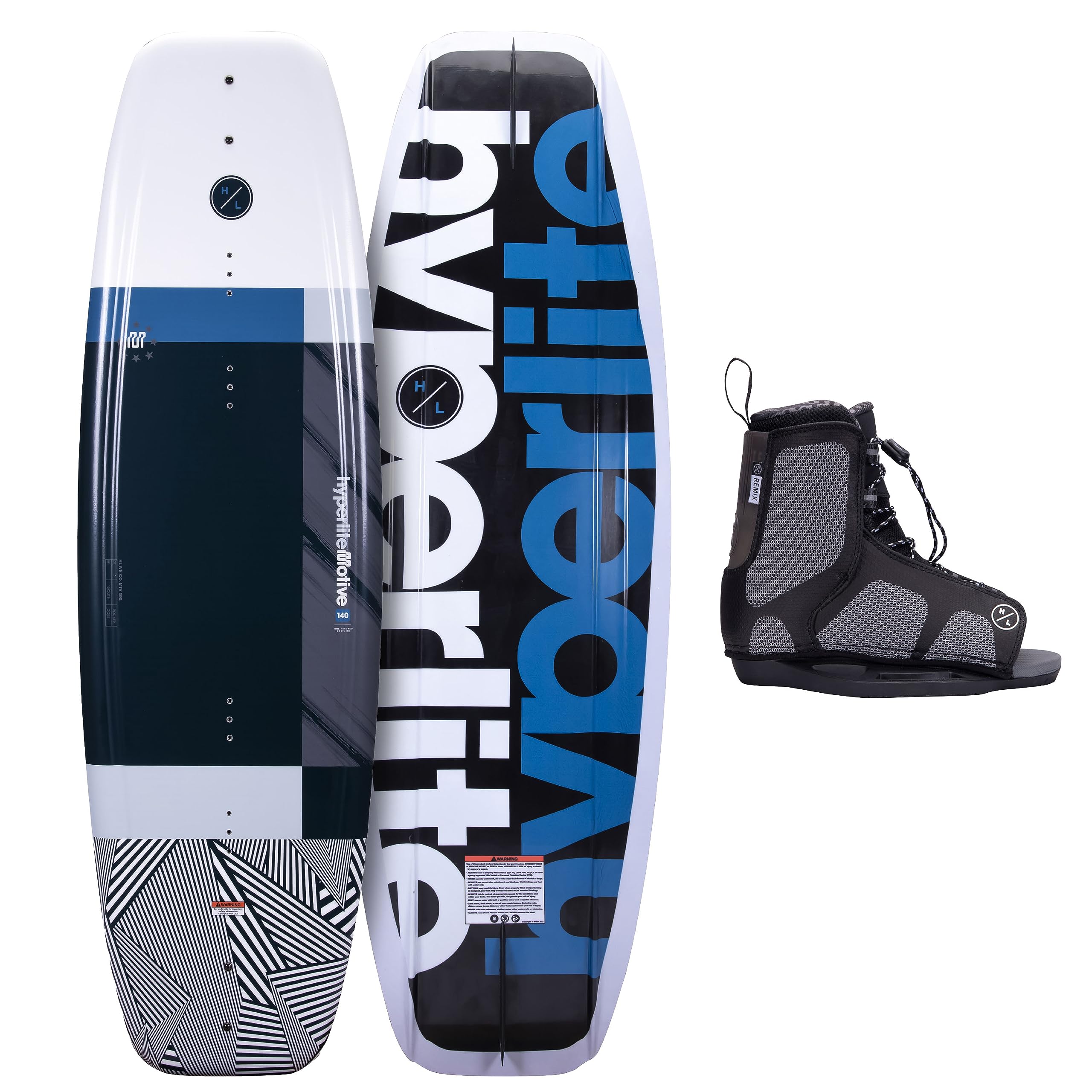Amazon.com : Hyperlite Motive Jr. Kids Wakeboard Package with